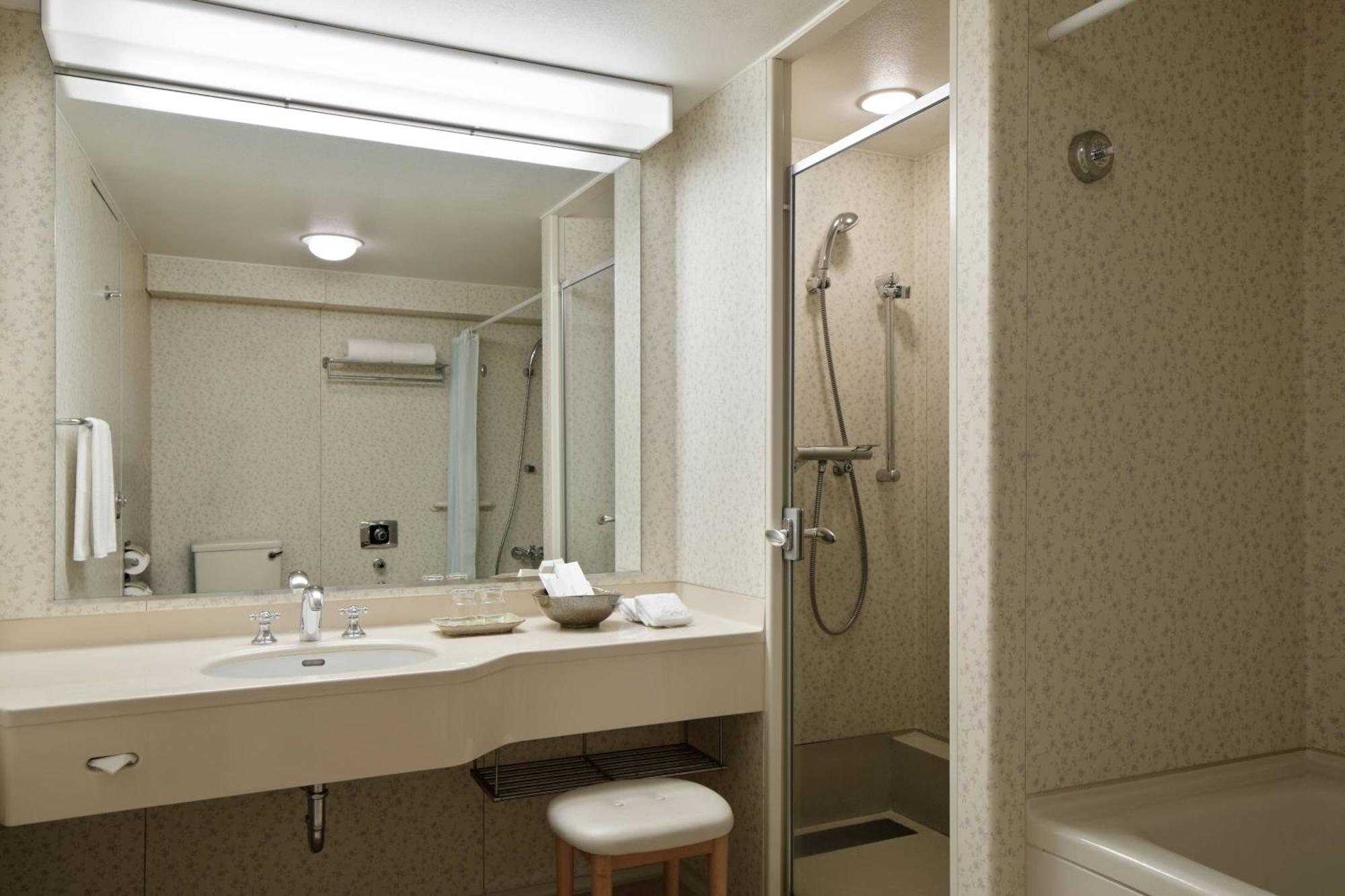 Tweepersoonskamer met 2 Aparte Bedden en Douche
